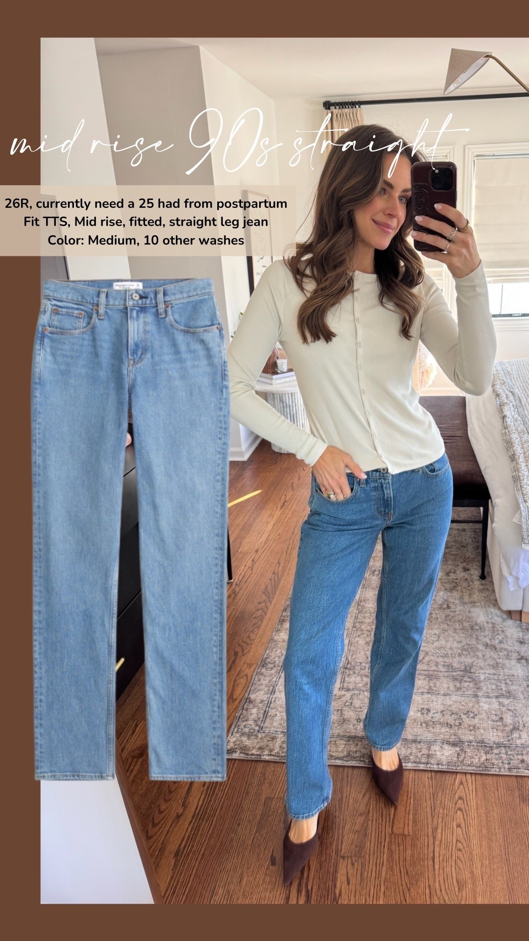 AF DENIM SALE ✨ stack code: DENIMAF (sizing below)
3. The 90s straight mid rise 26R (currently need a 25, had from PP)

#LTKSaleAlert #LTKootd