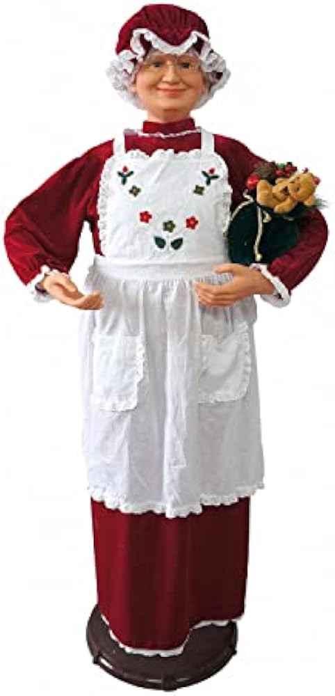 Fraser Hill Farm 58-in. Dancing Mrs. Claus with Apron | Indoor Animated Holiday Home Decor | Moti... | Amazon (US)