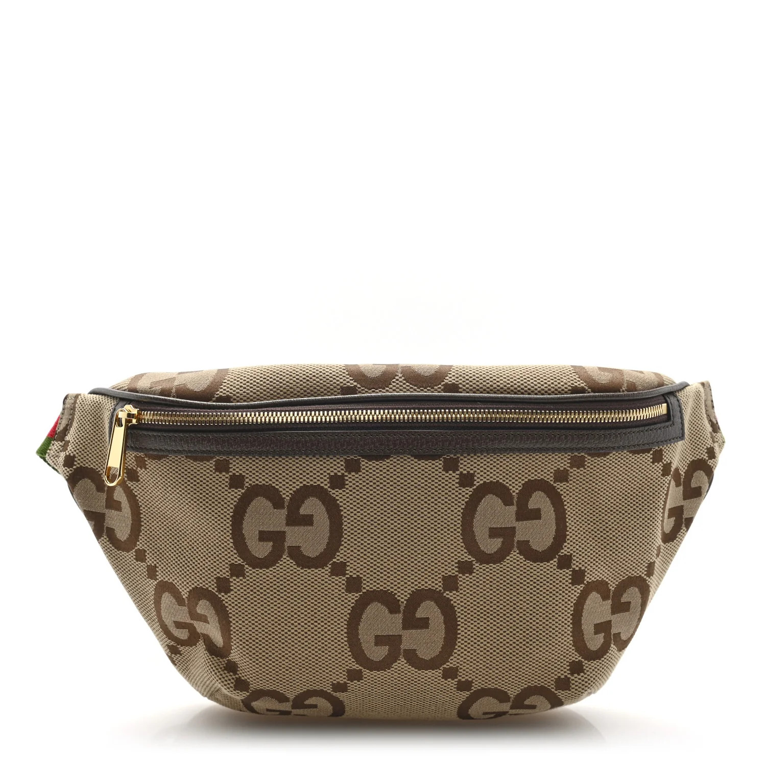 Monogram Jumbo GG Textured Dollar Calfskin Web Belt Bag Camel Ebony New Acero | FASHIONPHILE (US)
