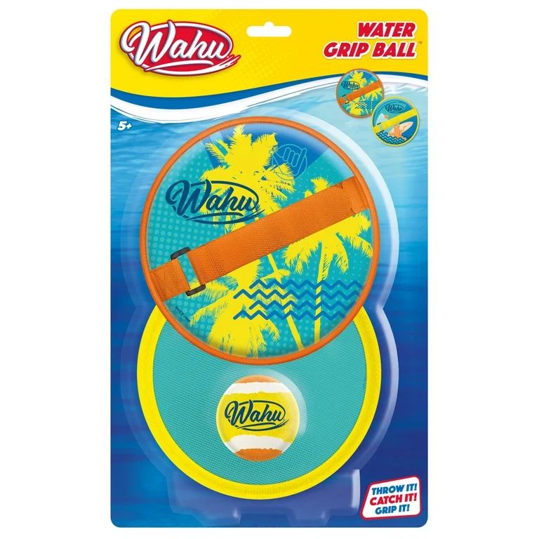 Wahu Wahu Water Grip Ball Yellow/Orange - 100% Waterproof Toss And Catch Ball Set For Play In And... | Walmart (US)