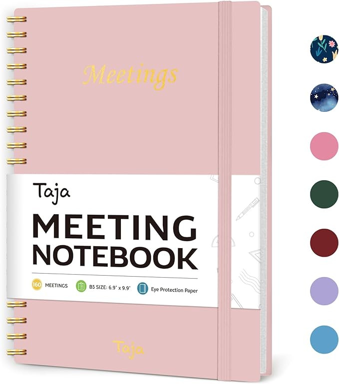 Meeting Notebook For Work Organization - Work Planner Notebook With Action Items, Agenda Planner ... | Amazon (US)
