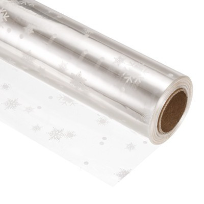 Unique Bargains Wrapping Paper Film Wrapper Snow for Flowers Baskets Gifts Wrap 98ft x 31in 3Mil | Target