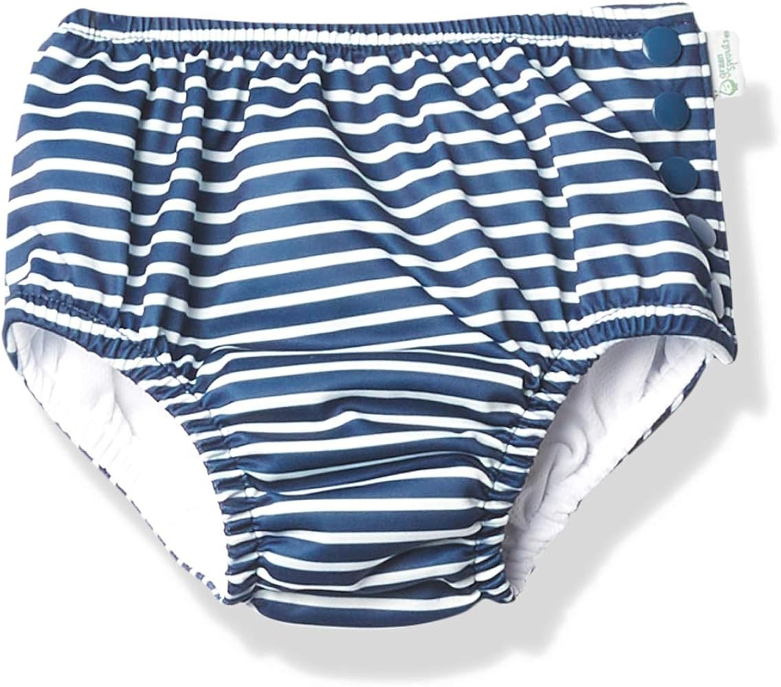 i Play Boys Reusable Absorbent Baby Swim Diapers Navy Stripe 24 Months | Amazon (US)