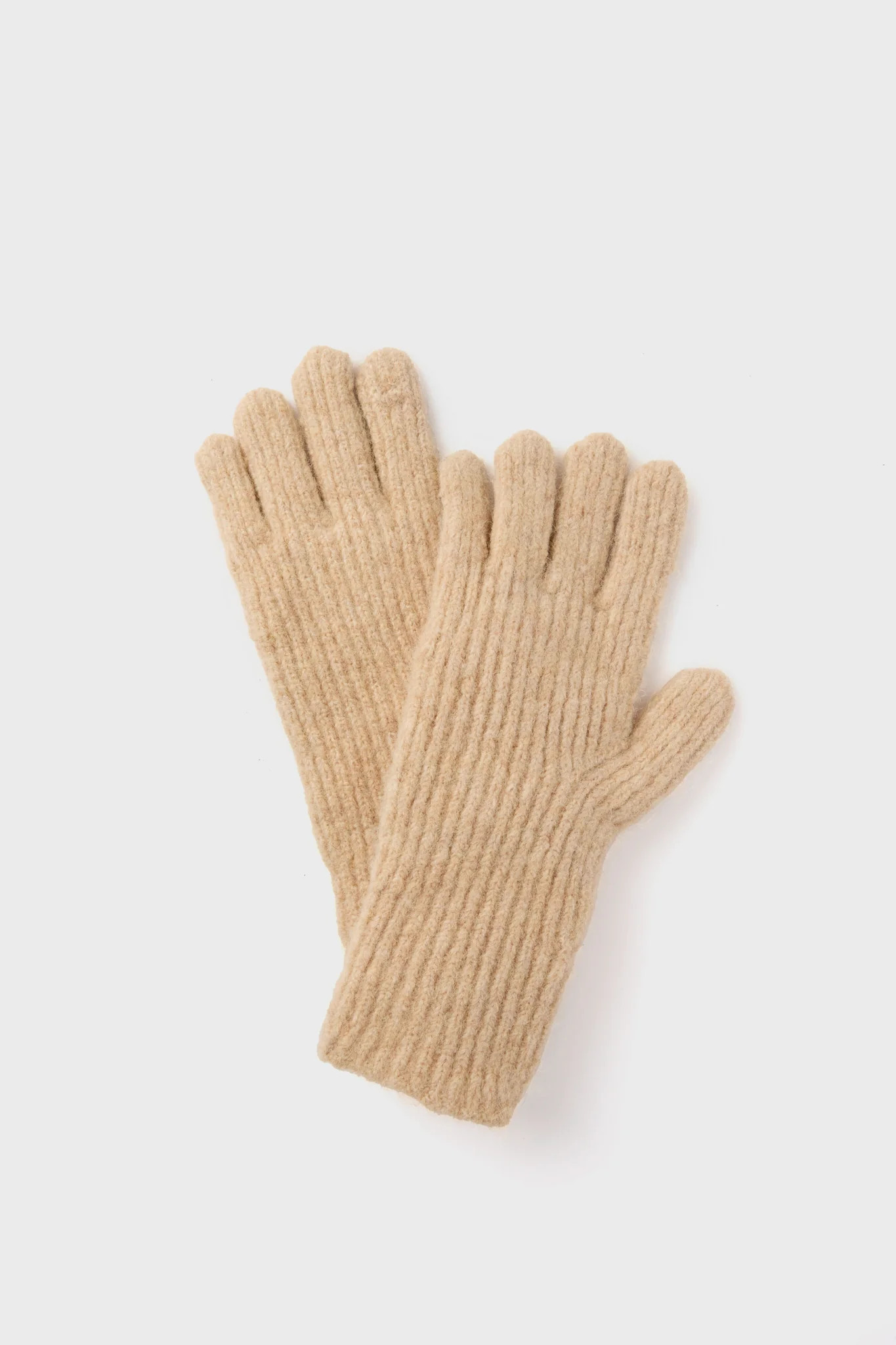 Camel Chunky Knit Gloves | Tuckernuck (US)