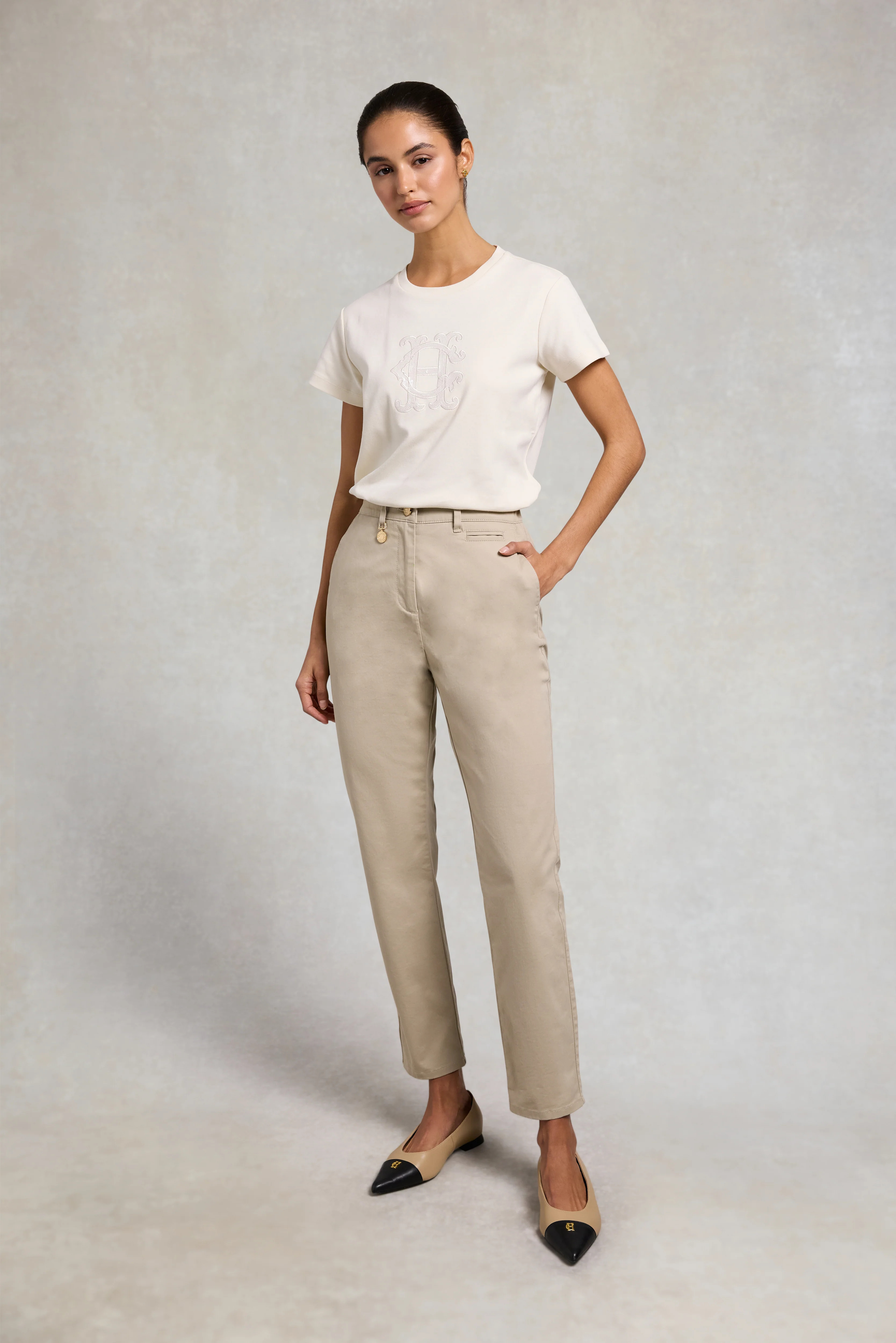Classic Slim Chino (Light Stone) | Holland Cooper