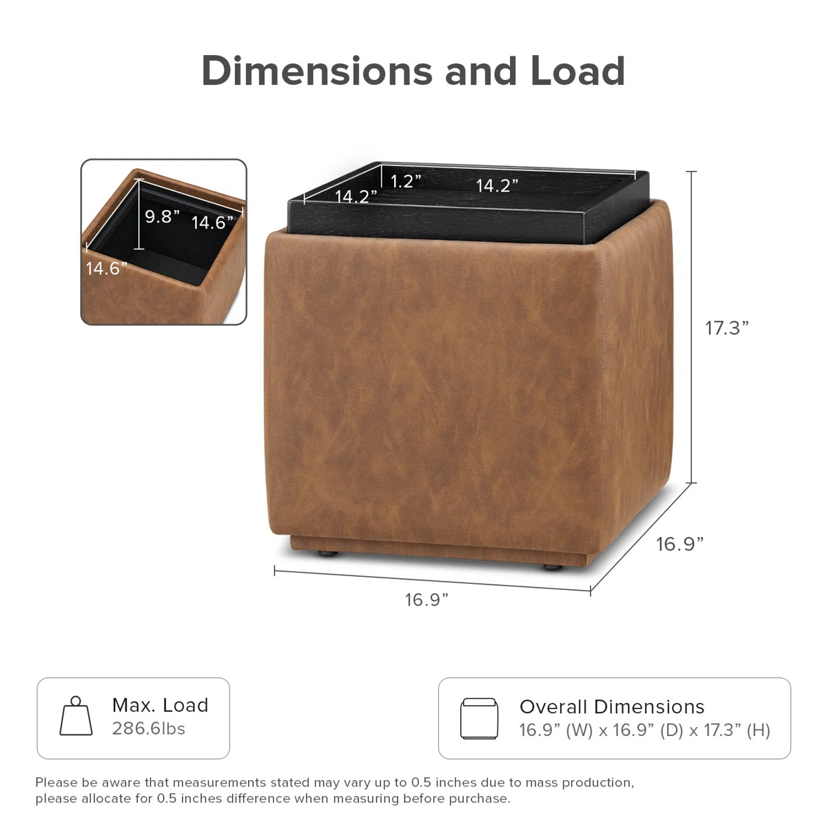 Allard Storage Tray Ottoman | Wayfair North America