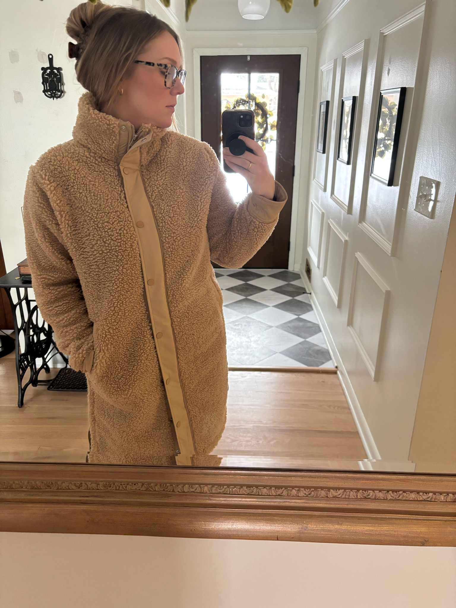 ON SALE! Daycare drop off fit - perfect for winter! Sherpa fleece jacket from Athleta. Fits big, I bought a medium 

I’m 5’9 and my regular size is a medium but I’m a few months postpartum so a little bigger than usual and I was swimming in the large! 

#LTKStyleTip #LTKMidsize