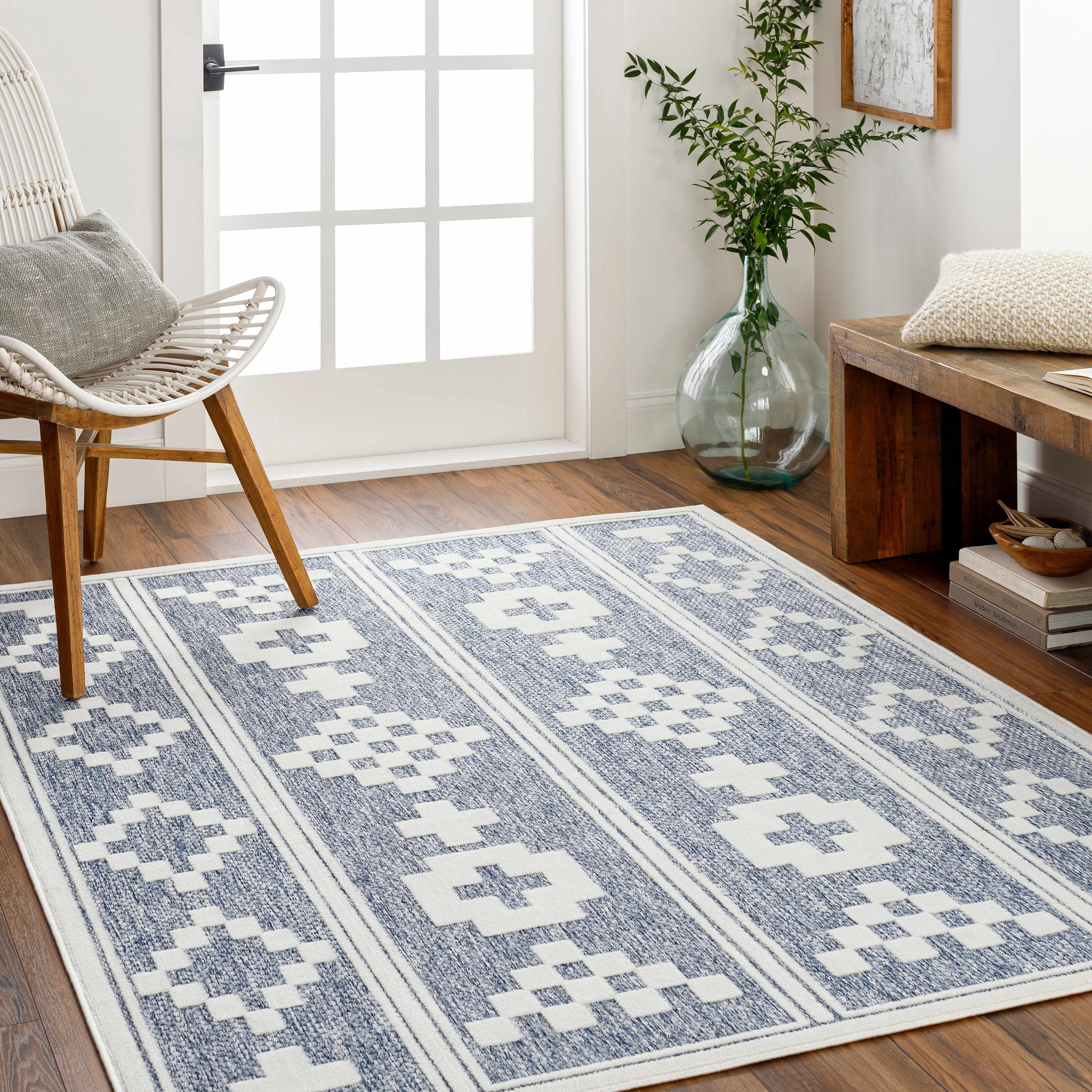Blue Hiro Outdoor Rug | Boutique Rugs