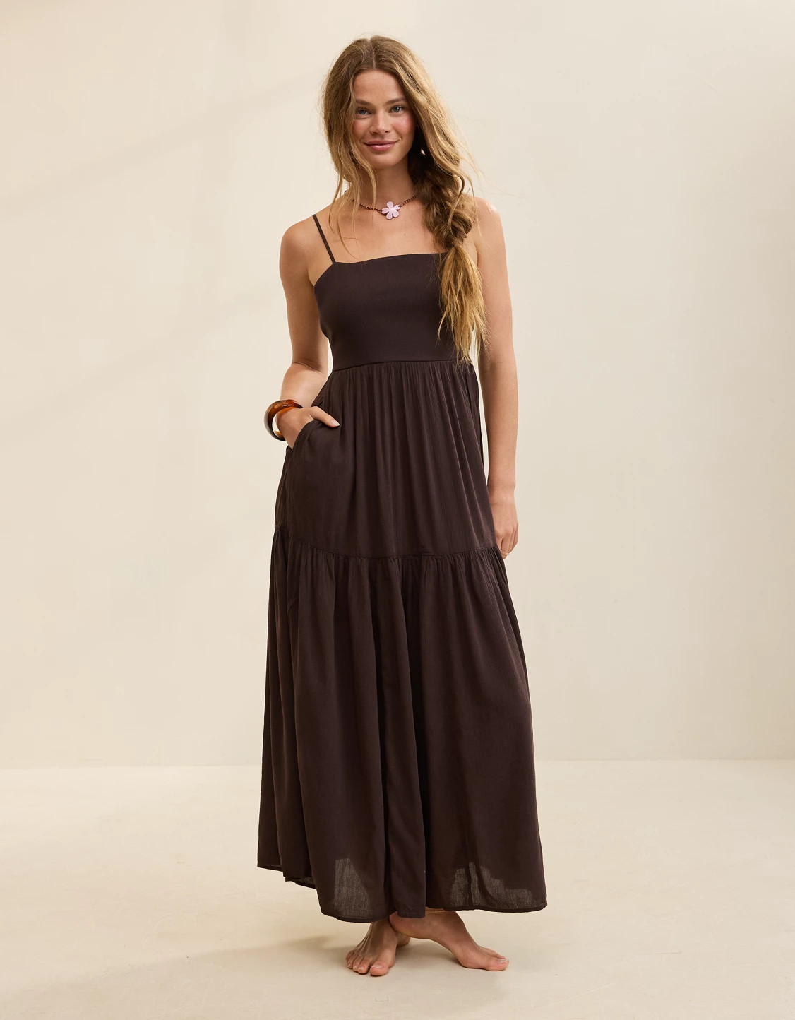 Aerie On-The-Down-Low Back Dress | American Eagle Outfitters (US & CA)
