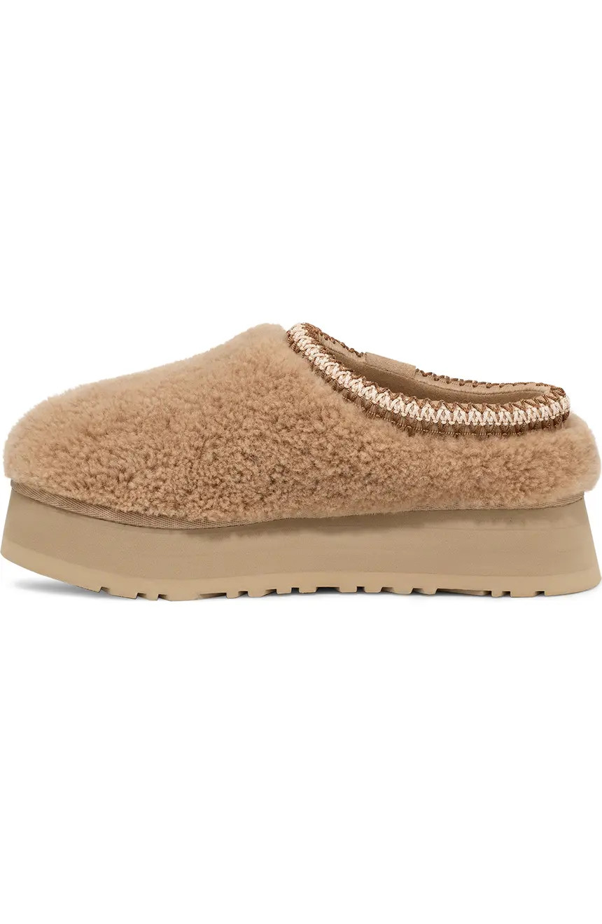Tazz Maxi Curly Genuine Shearling Platform Slipper (Women) | Nordstrom