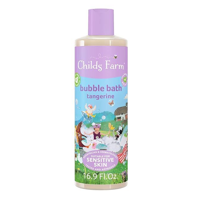 Childs Farm, Kids Bubble Bath for Dry, Sensitive Skin, Organic Tangerine, Gently Cleanses & Sooth... | Amazon (US)