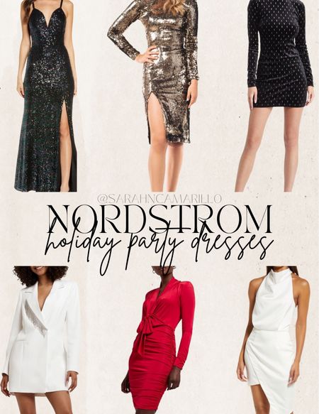 Nordstrom holiday party dresses. Dresses for Christmas work party, outfits for new years eve. 

#LTKGiftGuide #LTKSeasonal #LTKHoliday