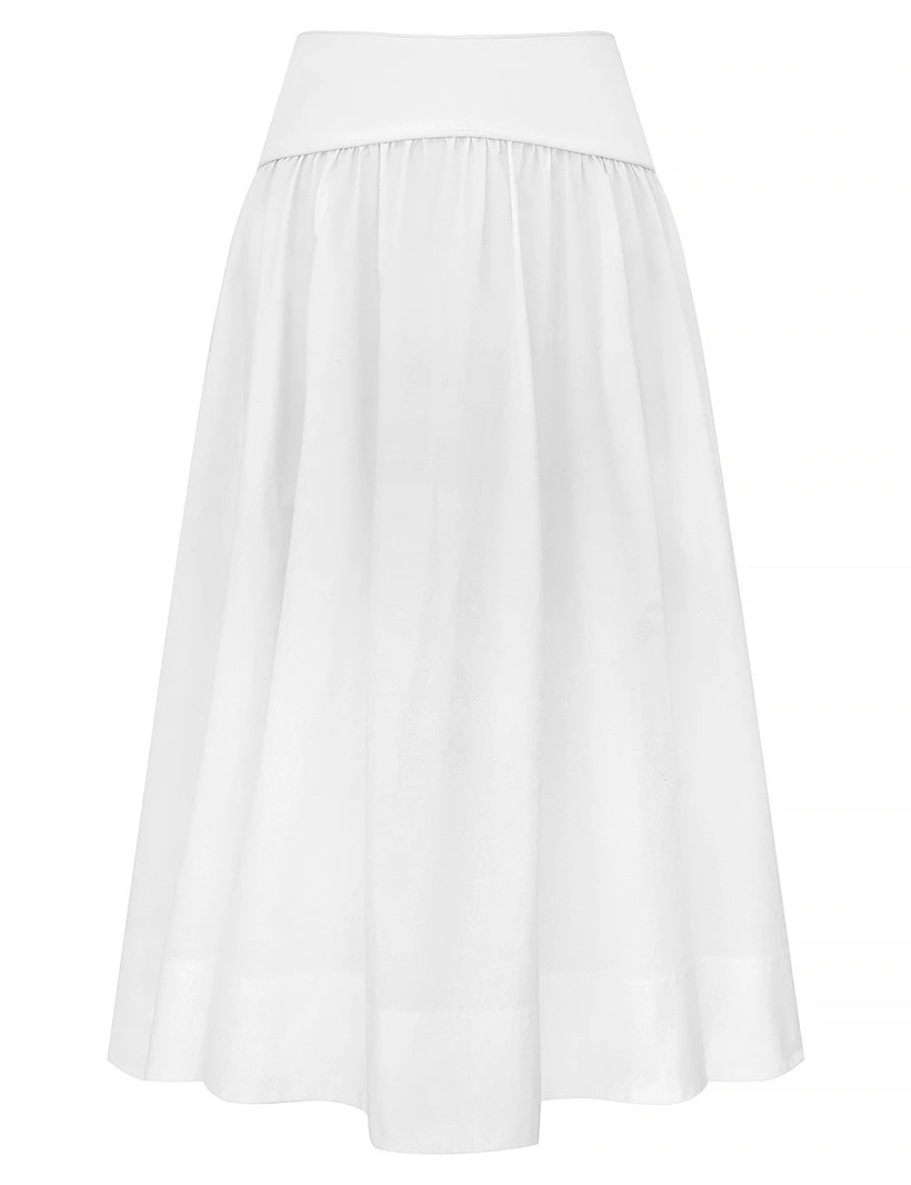 Poplin Midi Skirt - Ivory            
        
            

    
    
    











    

    ... | ZIMMERMANN (US, CA, EU, MENA)