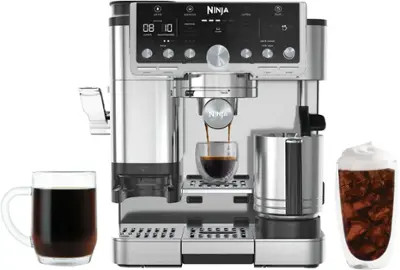 Ninja - Luxe Café Pro Series 4 in 1 Espresso, Drip Coffee, Cold & Hot Brew, Tamper, Grinder, Sca... | Best Buy U.S.