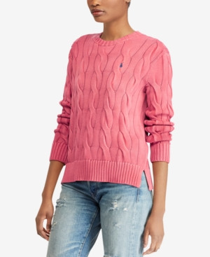 Polo Ralph Lauren Cable-Knit Cotton Sweater | Macys (US)