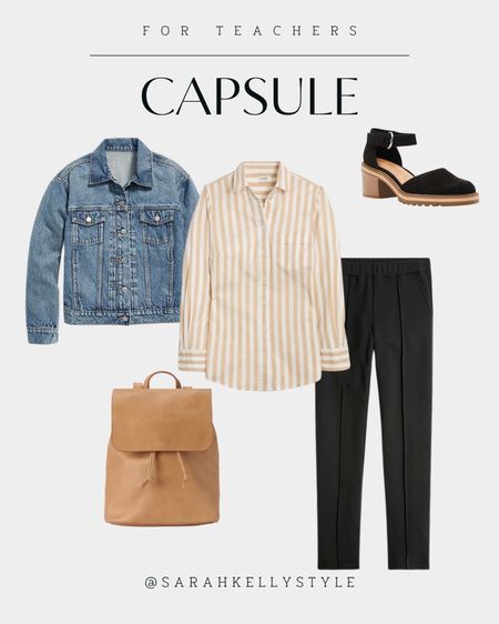 Teacher capsule wardrobe for everyday, teacher outfit idea, workwear outfit idea #sarahkellystyle #teacheroutfit #capsulewardrobe

#LTKSeasonal #LTKstyletip #LTKBacktoSchool