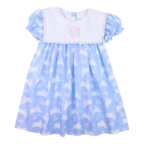 Blue And Pink Bunny Dress - Shipping Late March | Cecil and Lou