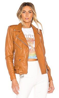 Understated Leather X REVOLVE Lightweight Easy Rider Jacket in Tan from Revolve.com | Revolve Clothing (Global)