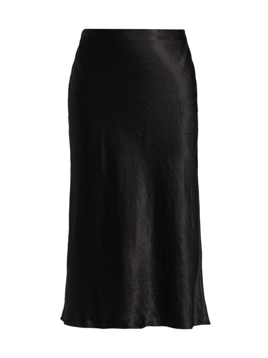 Satin Midi-Skirt | Saks Fifth Avenue