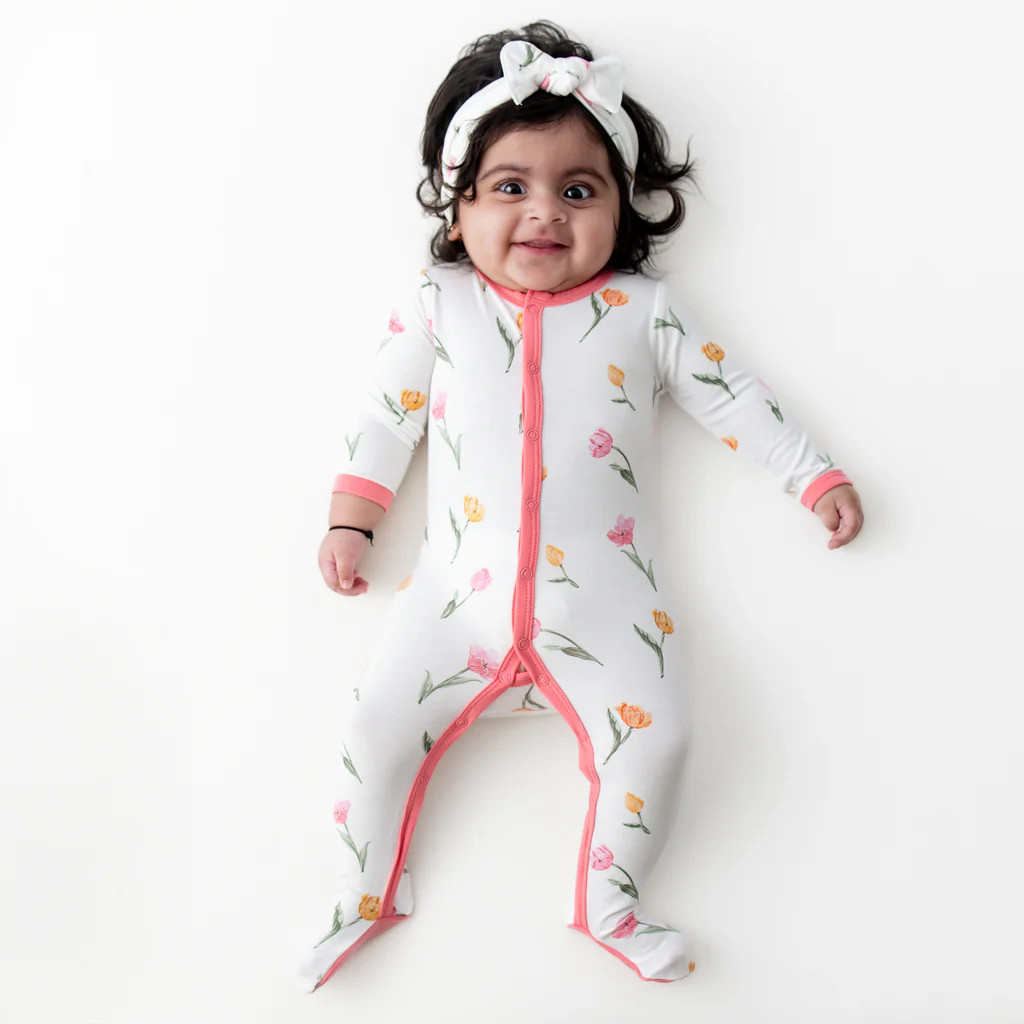 Footie in Tulip | Kyte Baby