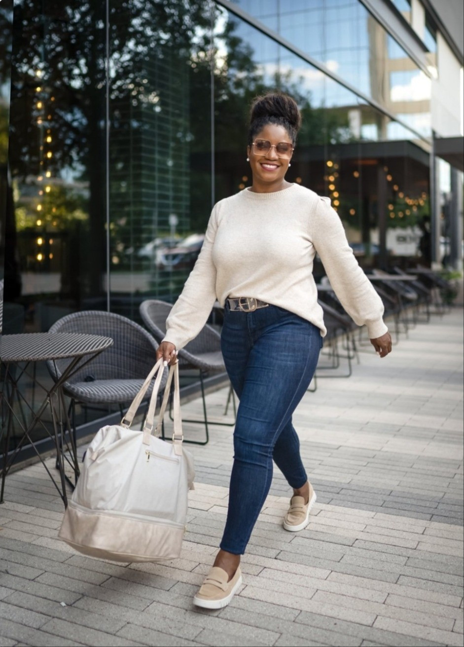 Classic neutrals that always work 🤎 A cozy knit sweater paired with dark skinny jeans and neutral slip-on sneakers is my go-to for everyday chic. Comfortable enough for errands or travel, but still polished enough for casual meetings or lunch dates


neutral outfit women/cozy knit sweater outfit/dark skinny jeans outfit/casual chic outfit/women everyday style/fall casual outfit/midsize fashion outfit/travel day outfit women/comfortable stylish outfit/slip on sneakers women/classic wardrobe staples/effortless everyday look

#LTKootd #LTKOver40 #LTKMidsize