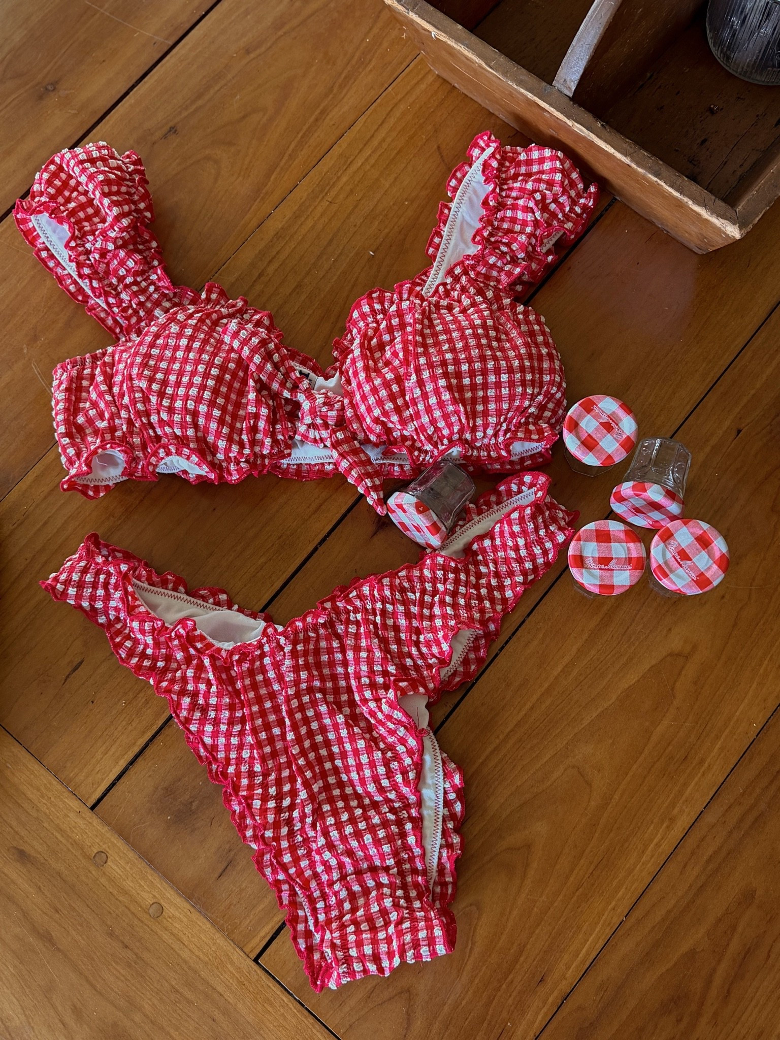 Cute gingham bikini from Walmart