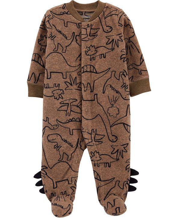 Baby Boy Dinosaur Snap-Up Fleece Sleep & Play | Macys (US)