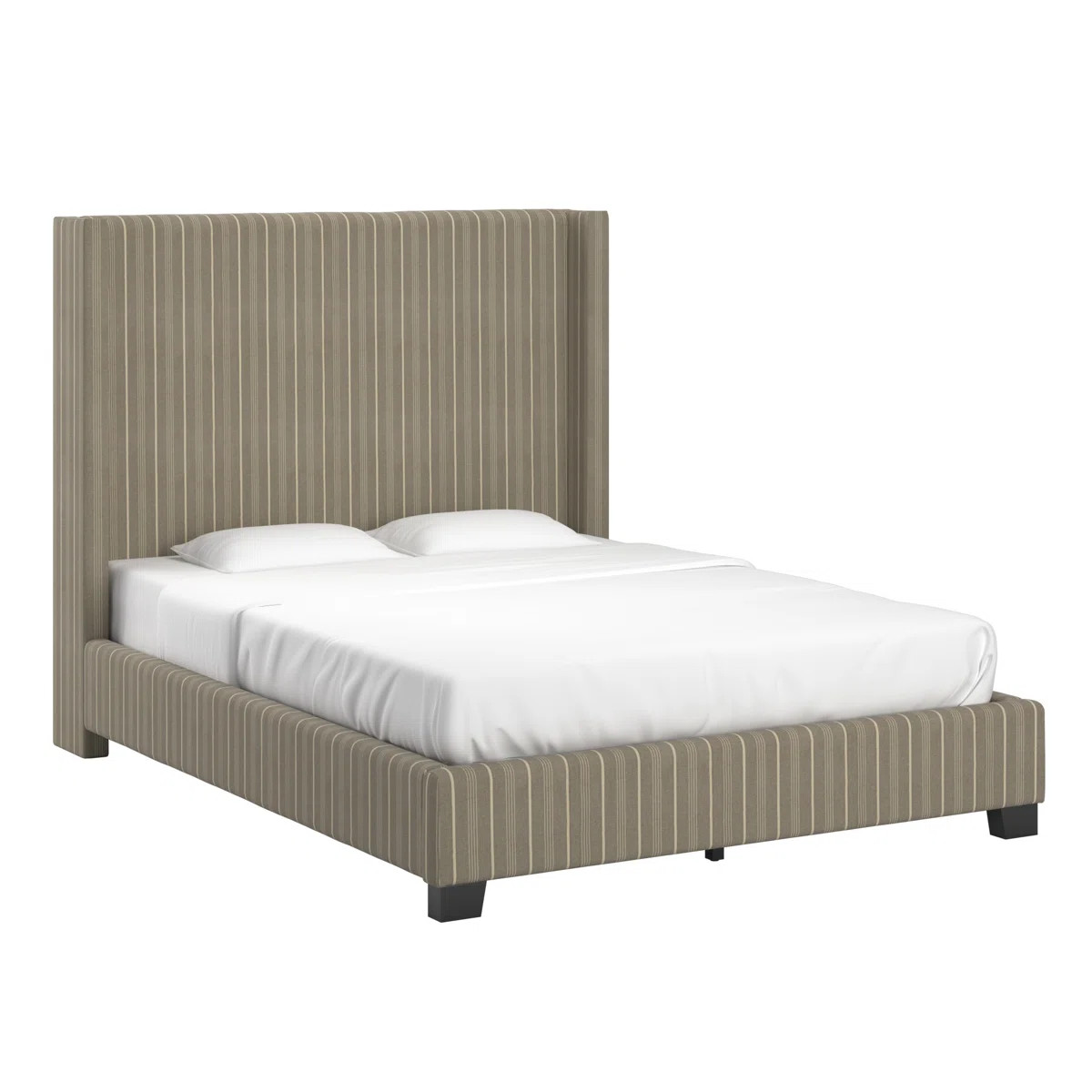 Vita Upholstered Pleated Wingback Bed | Wayfair North America