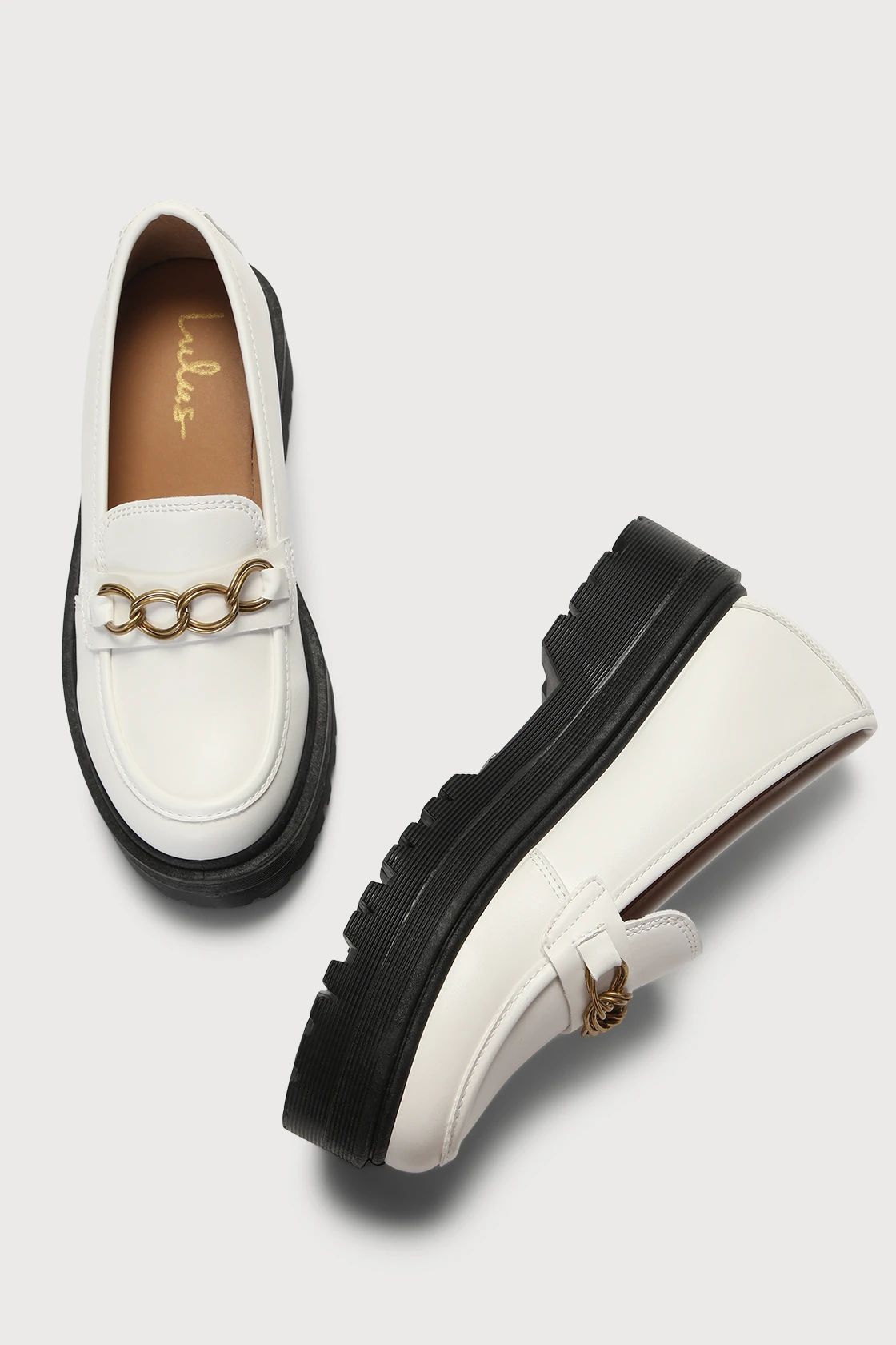 Raphlyn White Platform Loafers | Lulus (US)