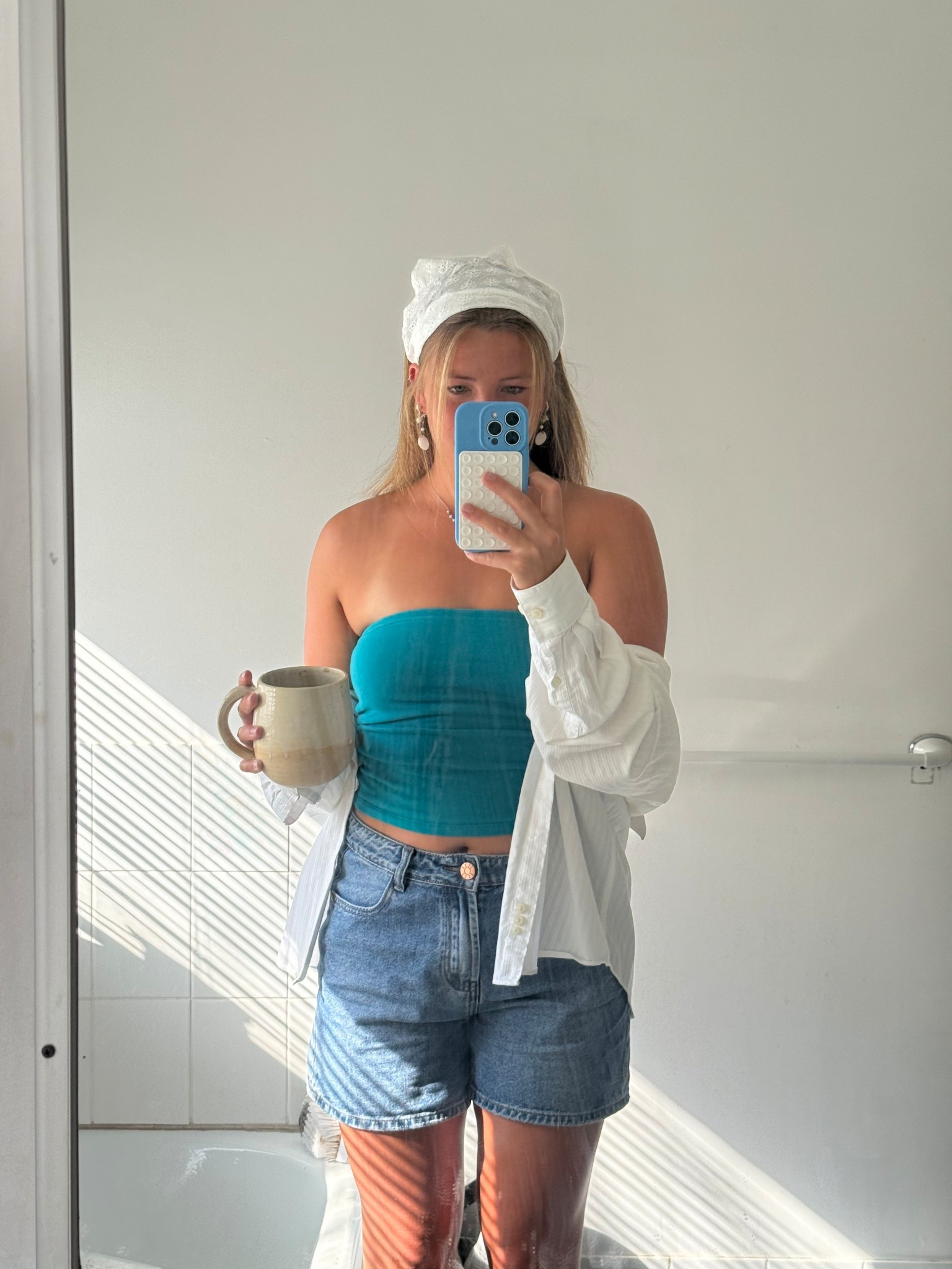Simple yet cute outfit for a cooler summer day! The bandana is the perfect accessory to add just a little bit more to your outfit 😇🫶🏻 Old Navy’s tube tops are always gonna be a stable in my closet! 

#LTKItBag #LTKStyleTip #LTKFindsUnder50