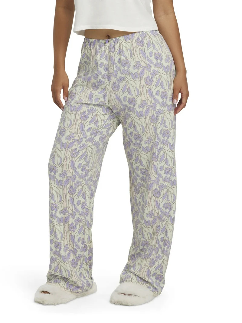 Mills by Millie Bobby Brown Women's Sleep Printed Rayon Pant with Lace Trim, Sizes XS-XXXL | Walmart (US)
