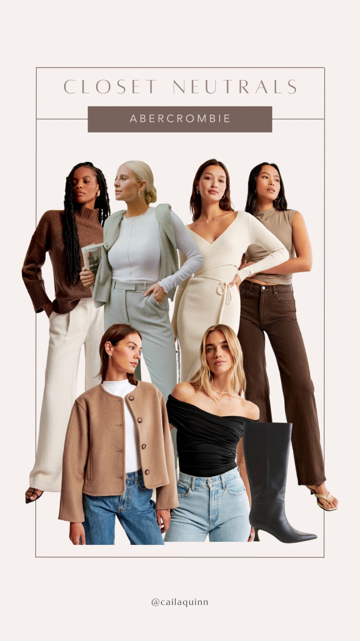 Closet Neutrals from Abercrombie! 

#LTKfindsunder100 #LTKSeasonal #LTKstyletip