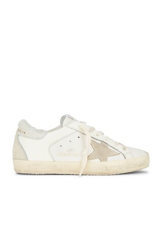 Golden Goose Super-Star Sneaker in White, Cream, & Silver from Revolve.com | Revolve Clothing (Global)
