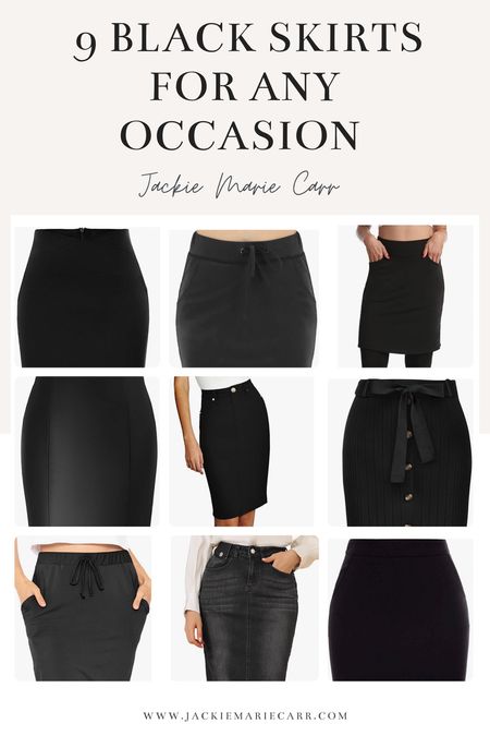9 Black Skirts for Any Occasion- All Amazon skirts

#LTKFind #LTKstyletip #LTKunder50