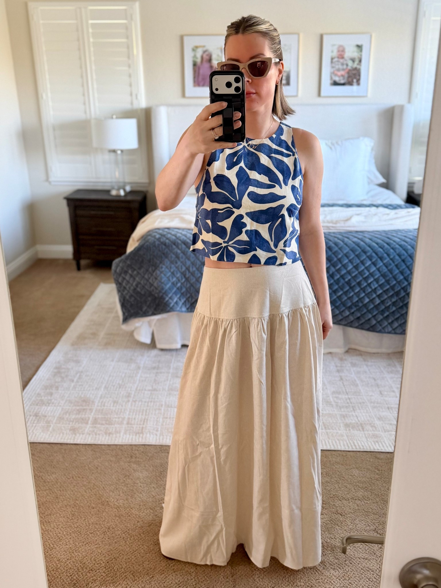 Trying on my outfits for Hawaii. This top is a size small. The skirt is a 6, but it’s a little big in waist. And long. I’m in heels, and it’s touching the ground. 

tropical getaway, spring break, resort wear, vacationn

#LTKTravel #LTKOver40 #LTKmomlife