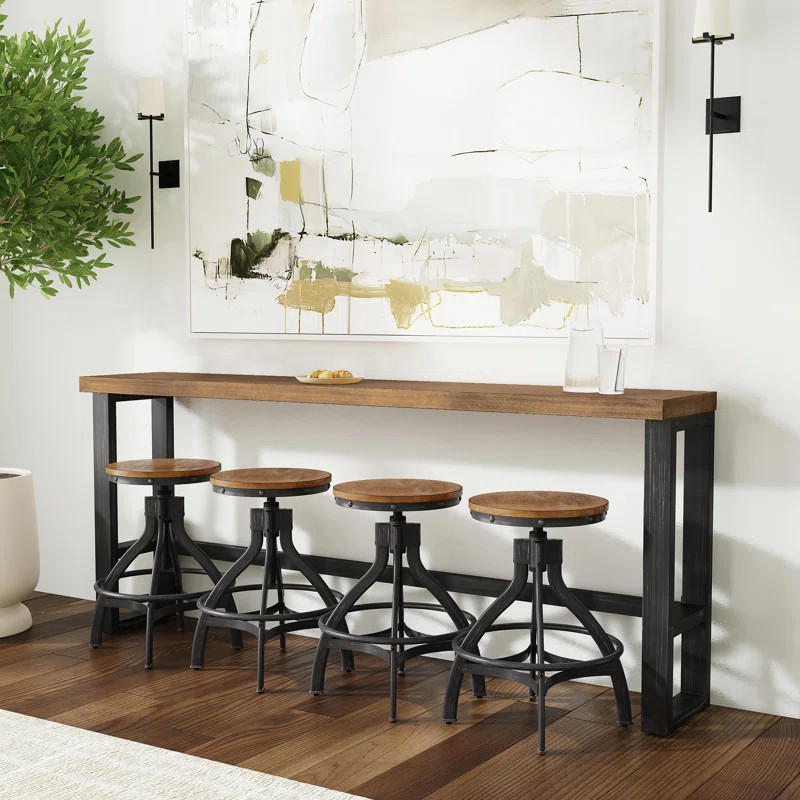 Wellman 4-Person Pub Table and Stool Set | Wayfair North America