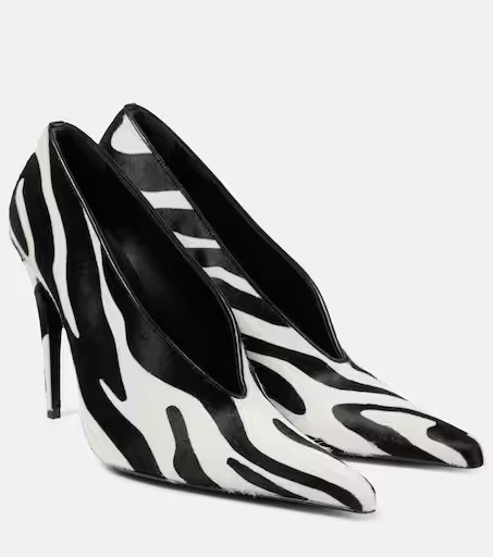 Zebra-print leather pumps | Mytheresa (US/CA)