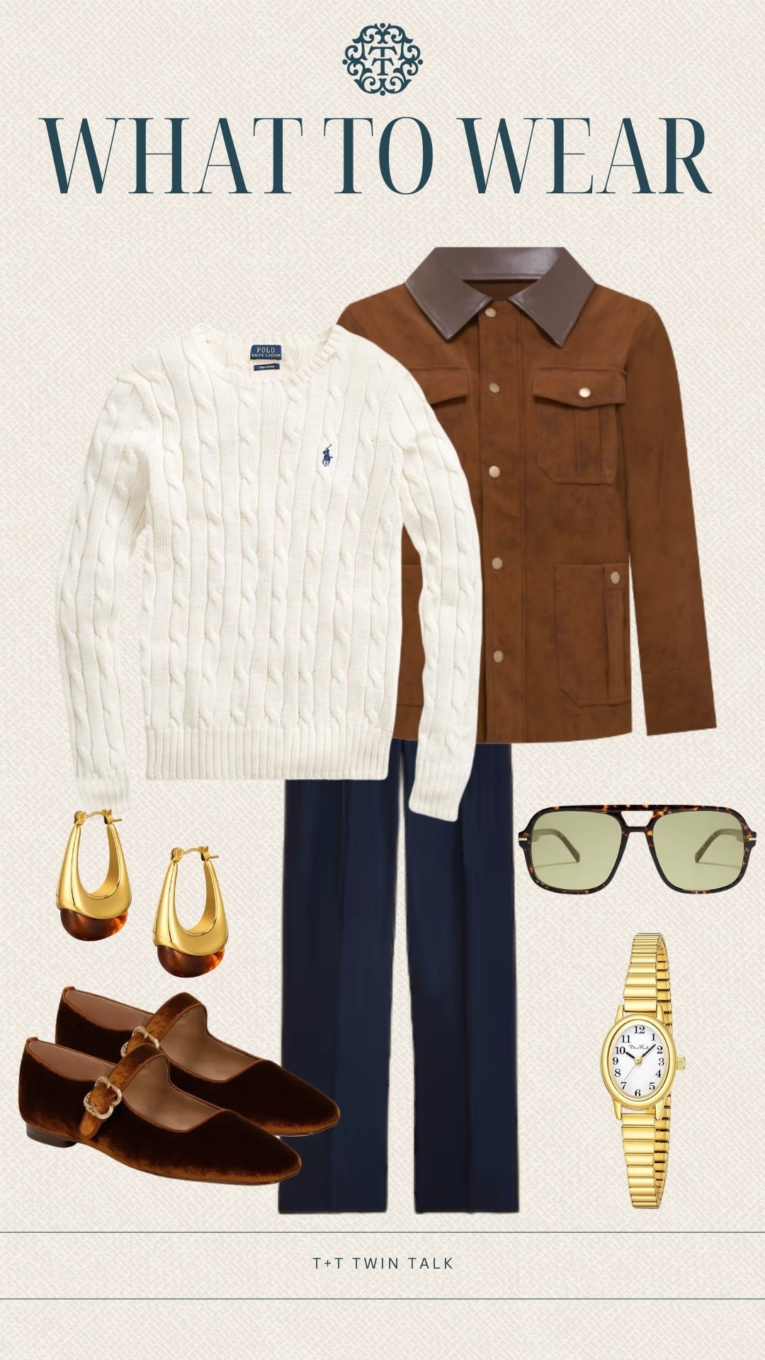 What to wear, preppy fall outfit idea! We chose a pair of dark wash denim, a polo sweater, and a brown barn jacket for the look! Pairs it with brown Mary Jane flats and accessories from Amazon! 

#LTKOver40 #LTKSeasonal #LTKStyleTip