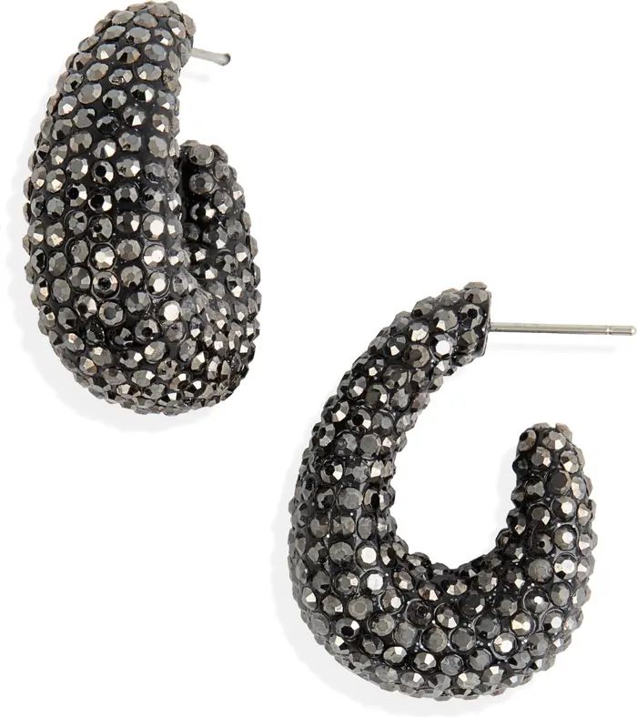 Crystal Pavé Hoop Earrings | Nordstrom
