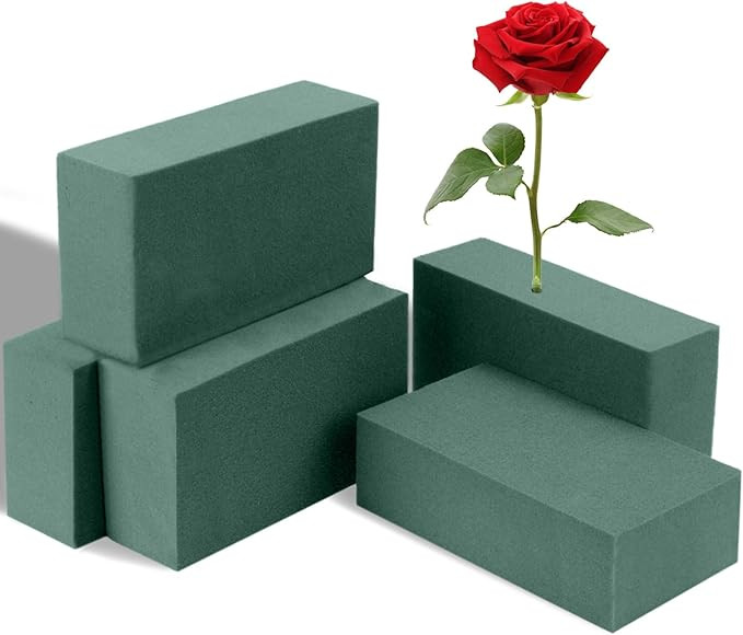 6 Pcs Floral Foam Blocks 5.5x3.1x1.7in Florist Foam for Flower Arrangements | Amazon (US)