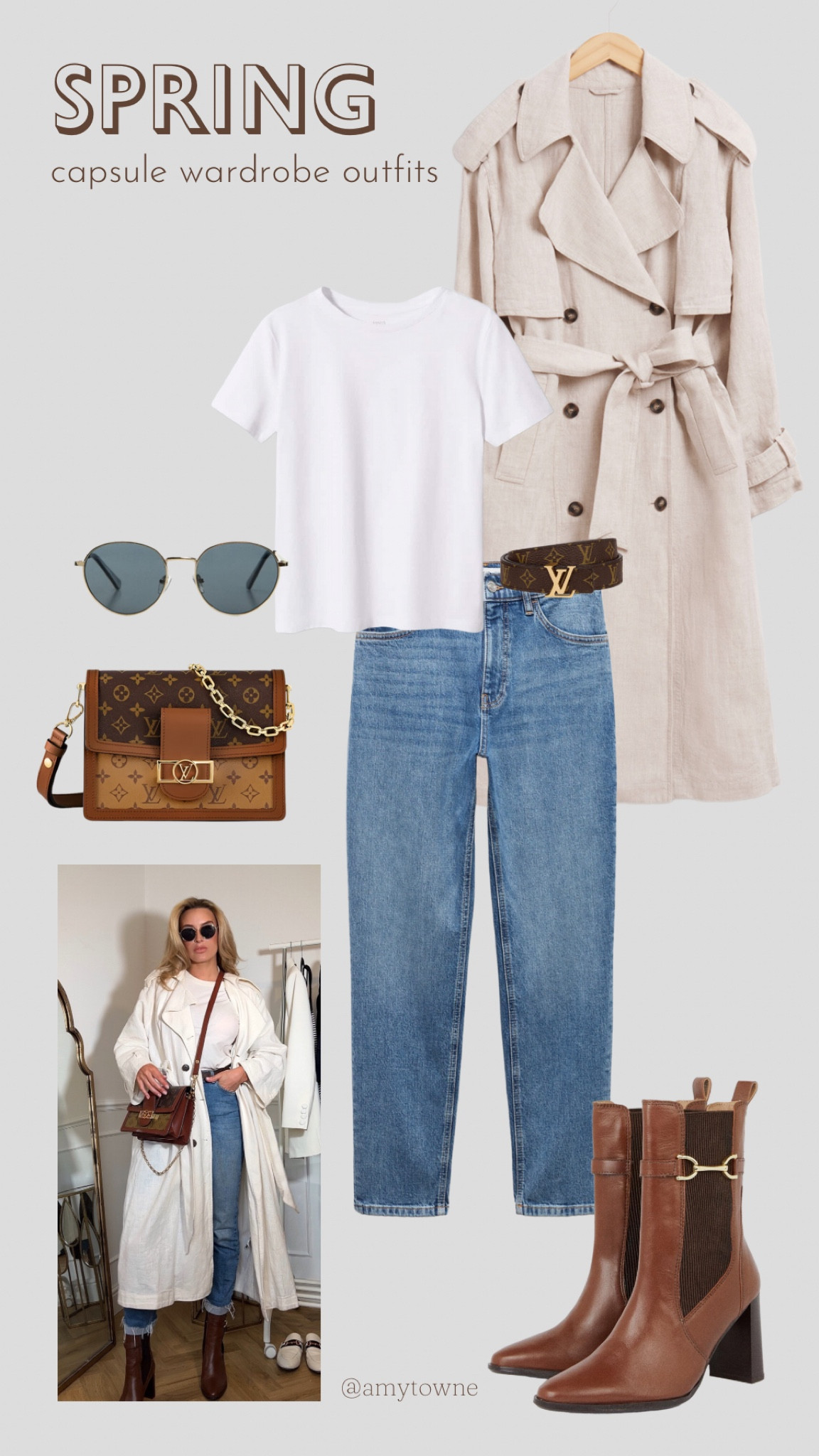 One of my very favourite spring looks is a simple pair or denim jeans and an oversized linen trench coat! So bright & fresh, paired with some brown accessories creates the perfect Saturday lunch outfit!

#LTKstyletip #LTKSeasonal #LTKfindsunder50