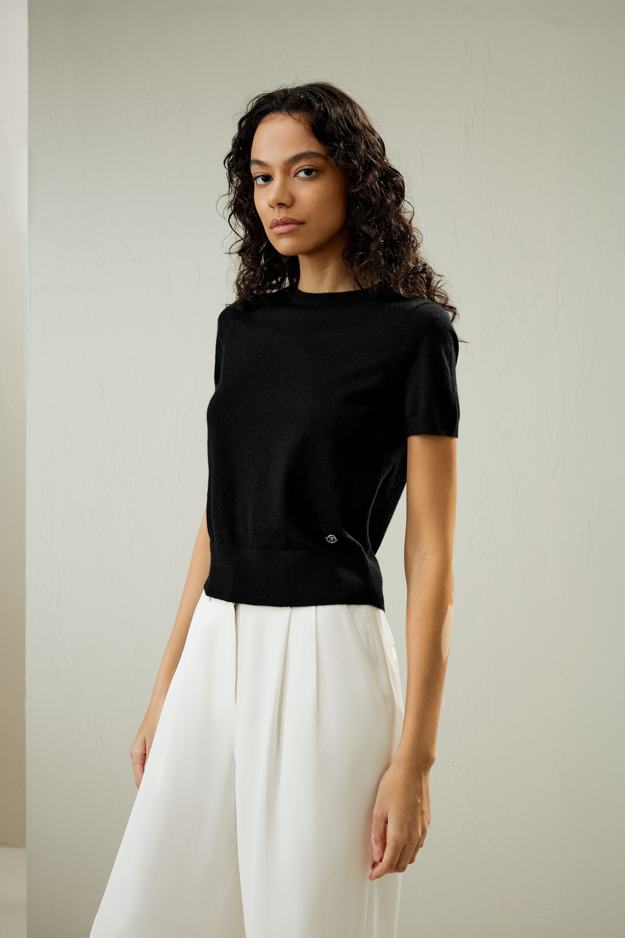 Cashmere Round Neck Sweater | LILYSILK