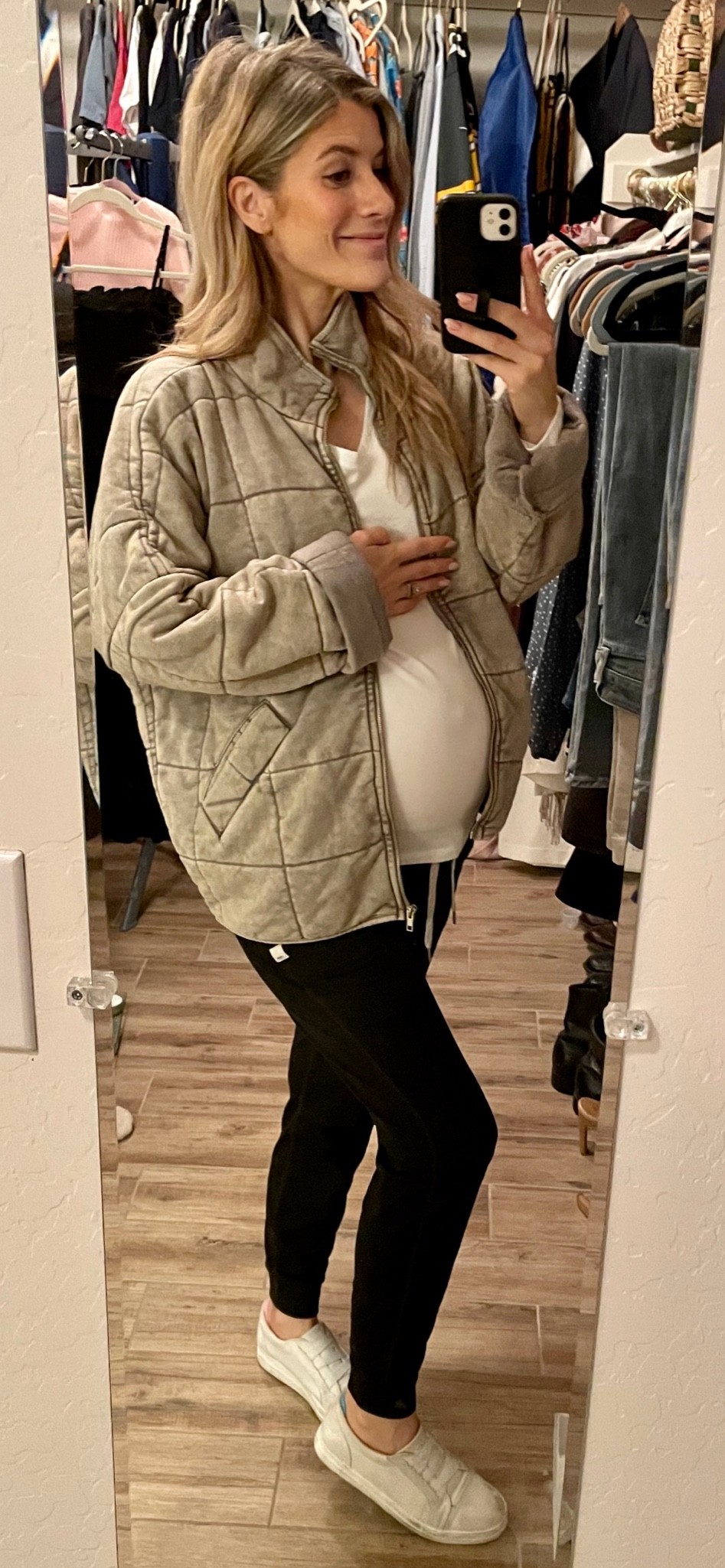 Bump-Friendly Travel Outfit 🤰🏻✈️

Obsessed with this Free People jacket dupe from Forever 21!! Best part is it’s oversized so no need to size up! 

Jacket: S
Maternity shirt: XS
Joggers: XS 

#vuori #forever21 #freepeopledupe #maternitystyle #bumpfriendly #traveloutfit #target #pregnancystyle #pregnancyoutfit #targetmaternity 

#LTKbump #LTKtravel #LTKstyletip