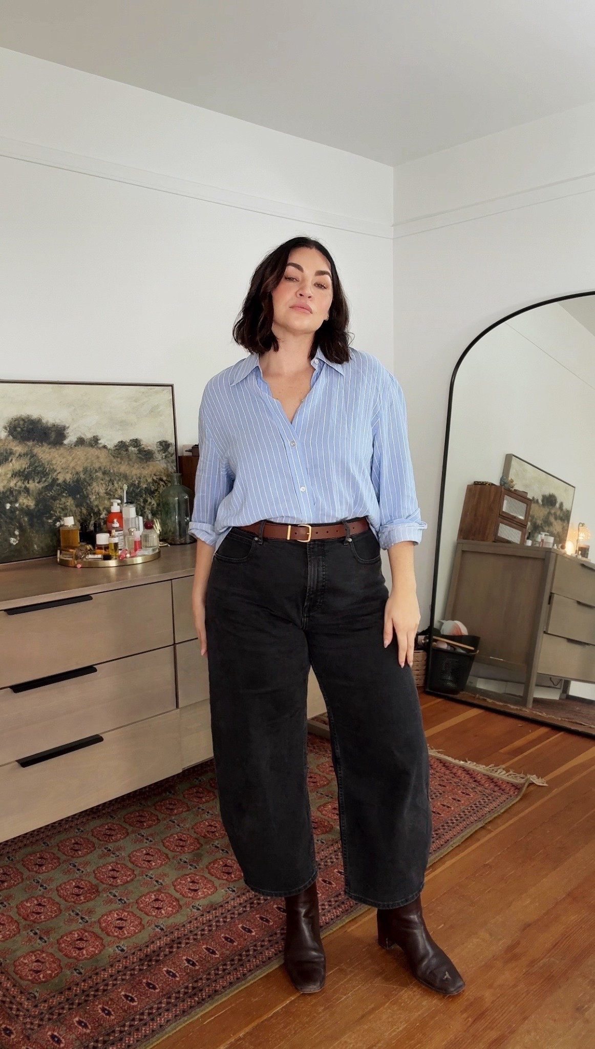 Wait did we just make a super cute outfit with zero effort.

Wearing jeans size 33
Top size XL
Belt M



#LTKStyleTip #LTKMidsize