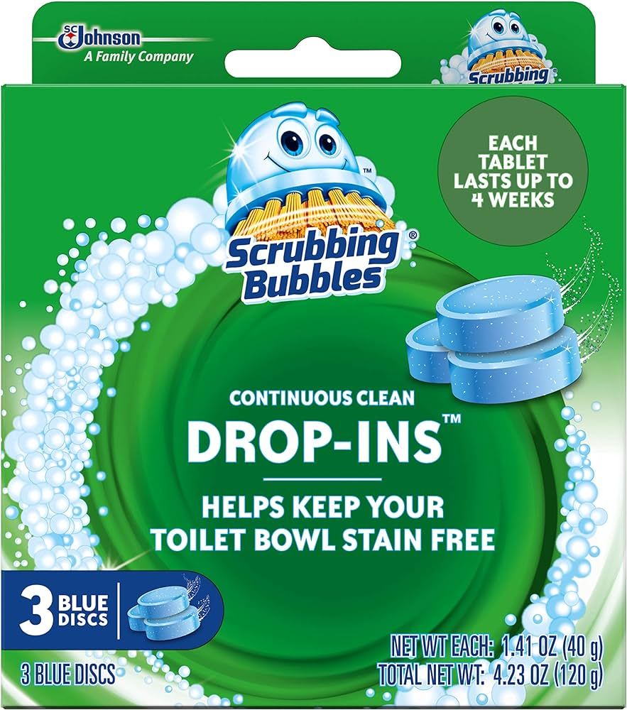 Scrubbing Bubbles Toilet Tablets, Continuous Clean Toilet Drop Ins, Helps Keep Toilet Stain Free ... | Amazon (US)