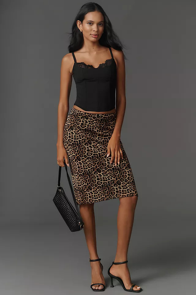 Structured Lace-Trim Corset Top | Anthropologie (US)