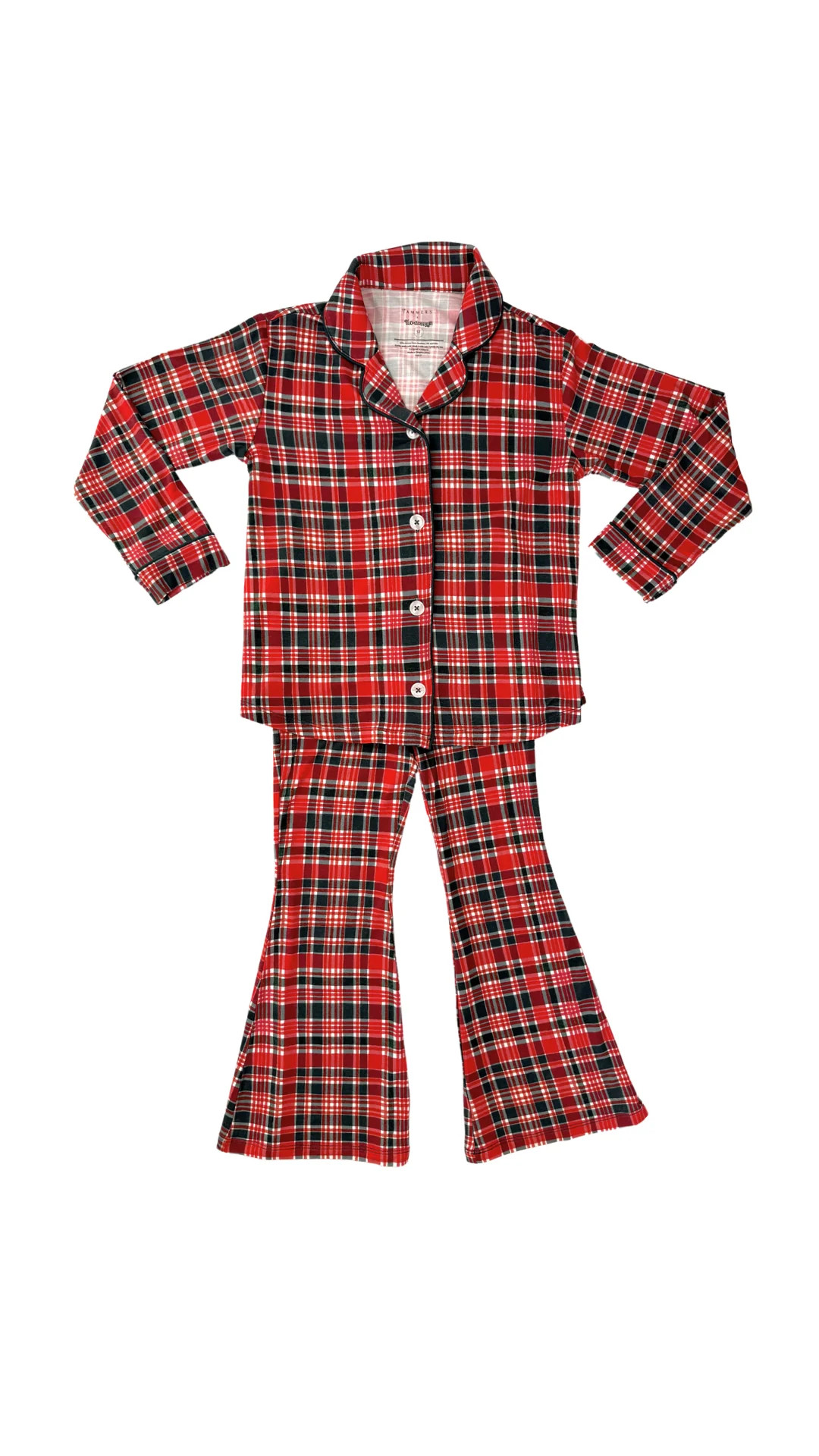 Home For The Holidays Plaid Kids Button Up Set IMJ x Bre Sheppard | In My Jammers