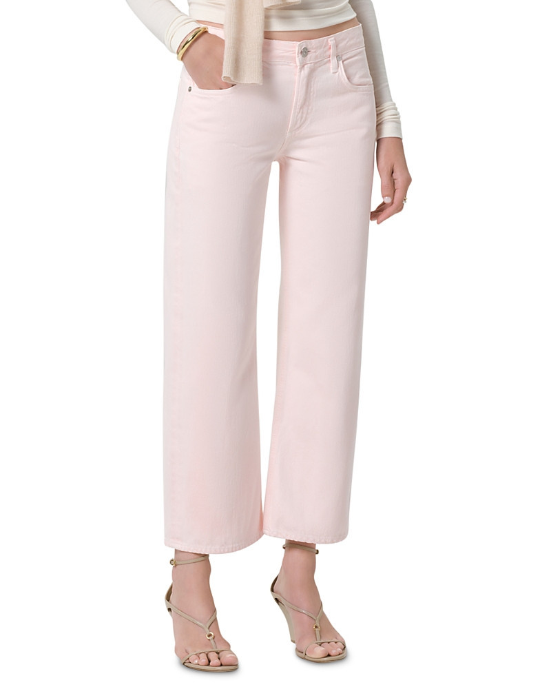 Citizens of Humanity Faye Vintage Mid Rise Straight Ankle Jeans in Pale Coral | Bloomingdale's (US)