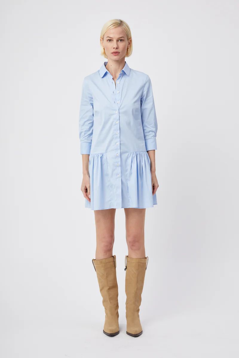 The Shirt by Rochelle Behrens - The Drop Waist Shirt Dress - Blue Dawn | The Shirt by Rochelle Behrens