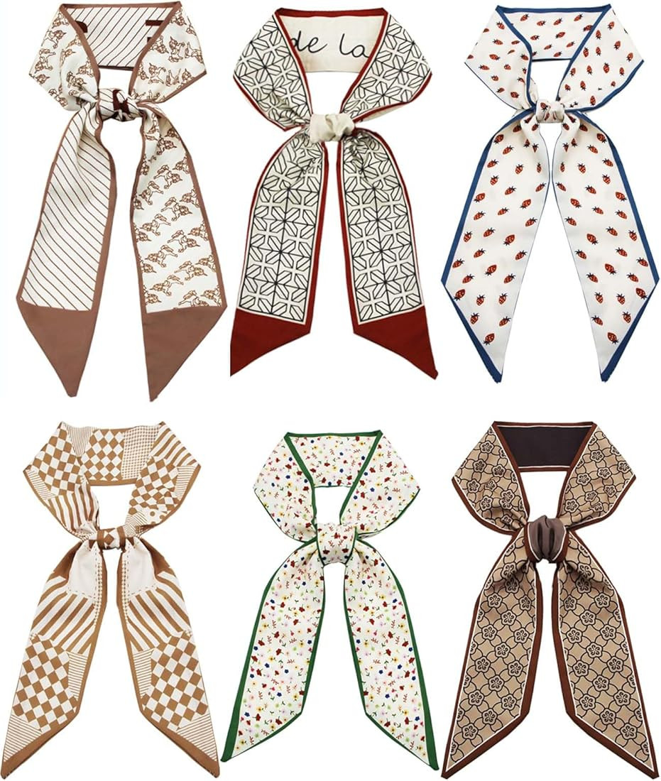 Purse Scarf Handbags For Women Skinny Hair Neck Accessories Scarves With Bag Scarfs Handle Fashio... | Amazon (US)